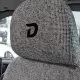 Appuie-tête de siège de voiture avec motif tissé et logo D brodé