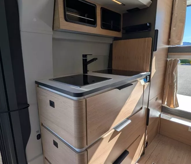 Campereve family van bloc cuisine