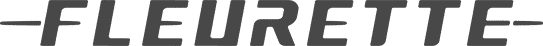 Logo de la marque Fleurette en gris sur fond transparent
