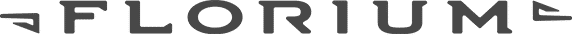 Logo de la marque Florium avec typographie moderne et minimaliste.